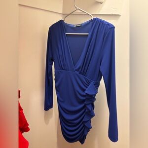 Zara Royal Blue Long Sleeve Dress